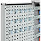 Schäfer Shop Genius Magazinschrank, mit Sichtlagerkästen, B 1055 x T 520 x H 1950 mm, weißaluminium