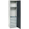 Schäfer Shop Genius materiaalkast FS, 5 OH, afsluitbaar, 2 legborden/6 laden, tot 250 kg, B 545 x D 520 x H 1950 mm, staal, lichtgrijs/antracietgrijs