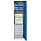 Schäfer Shop Genius materiaalkast FS, 5 OH, afsluitbaar, 2 legborden/6 laden, tot 250 kg, B 545 x D 520 x H 1950 mm, staal, lichtgrijs/gentiaanblauw