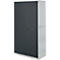 Schäfer Shop Genius materiaalkast FS, 5 OH, afsluitbaar, 4 legborden/12 laden, tot 450 kg, B 1055 x D 520 x H 1950 mm, staal, lichtgrijs/antracietgrijs
