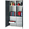 Schäfer Shop Genius materiaalkast FS, 5 OH, afsluitbaar, 4 legborden/12 laden, tot 450 kg, B 1055 x D 520 x H 1950 mm, staal, lichtgrijs/antracietgrijs