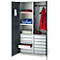 Schäfer Shop Genius materiaalkast FS, 5 OH, afsluitbaar, 4 legborden/12 laden, tot 450 kg, B 1055 x D 520 x H 1950 mm, staal, lichtgrijs/antracietgrijs