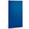 Schäfer Shop Genius materiaalkast FS, 5 OH, afsluitbaar, 4 legborden/12 laden, tot 450 kg, B 1055 x D 520 x H 1950 mm, staal, lichtgrijs/gentiaanblauw