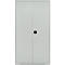 Schäfer Shop Genius materiaalkast FS, 5 OH, afsluitbaar, 4 legborden/12 laden, tot 450 kg, B 1055 x D 520 x H 1950 mm, staal, lichtgrijs/lichtgrijs