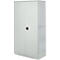 Schäfer Shop Genius materiaalkast FS, 5 OH, afsluitbaar, 4 legborden/12 laden, tot 450 kg, B 1055 x D 520 x H 1950 mm, staal, lichtgrijs/lichtgrijs