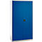 Schäfer Shop Genius materiaalkast FS, 5 OH, afsluitbaar, 4 legborden/12 laden, tot 450 kg, B 1055 x D 520 x H 1950 mm, staal, witaluminium/ gentiaanblauw
