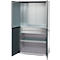 Schäfer Shop Genius materiaalkast FS, 5 OH, afsluitbaar, geperforeerde roosterwanden/2 laden/2 legborden, tot 450 kg, B 1055 x D 520 x H 1950 mm, blank aluminium/antracietgrijs + gratis inzetbakset-24 st.