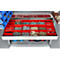 Schäfer Shop Genius materiaalkast FS, 5 OH, afsluitbaar, geperforeerde roosterwanden/2 laden/2 legborden, tot 450 kg, B 1055 x D 520 x H 1950 mm, blank aluminium/wit aluminium + gratis inzetbakset-24 st.