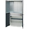Schäfer Shop Genius materiaalkast FS, 5 OH, afsluitbaar, geperforeerde roosterwanden/2 laden/2 legborden, tot 450 kg, B 1055 x D 520 x H 1950 mm, lichtgrijs/antracietgrijs + gratis inzetbakset-24 st.