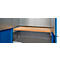 Schäfer Shop Genius materiaalkast FS, 5 OH, afsluitbaar, geperforeerde roosterwanden/3 legborden, tot 450 kg, B 1055 x D 520 x H 1950 mm, aluminium wit/ gentiaanblauw