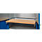 Schäfer Shop Genius materiaalkast FS, 5 OH, afsluitbaar, geperforeerde roosterwanden/3 legborden, tot 450 kg, B 1055 x D 520 x H 1950 mm, aluminium wit/ gentiaanblauw