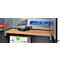 Schäfer Shop Genius materiaalkast FS, 5 OH, afsluitbaar, geperforeerde roosterwanden/3 legborden, tot 450 kg, B 1055 x D 520 x H 1950 mm, blank aluminium/antracietgrijs