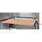 Schäfer Shop Genius materiaalkast FS, 5 OH, afsluitbaar, geperforeerde roosterwanden/3 legborden, tot 450 kg, B 1055 x D 520 x H 1950 mm, blank aluminium/wit aluminium