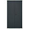 Schäfer Shop Genius materiaalkast FS, 5 OH, afsluitbaar, geperforeerde roosterwanden/3 legborden, tot 450 kg, B 1055 x D 520 x H 1950 mm, lichtgrijs/antracietgrijs
