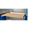 Schäfer Shop Genius materiaalkast FS, 5 OH, afsluitbaar, geperforeerde roosterwanden/3 legborden, tot 450 kg, B 1055 x D 520 x H 1950 mm, lichtgrijs/gentiaanblauw