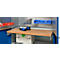 Schäfer Shop Genius materiaalkast FS, 5 OH, afsluitbaar, geperforeerde roosterwanden/3 legborden, tot 450 kg, B 1055 x D 520 x H 1950 mm, lichtgrijs/gentiaanblauw