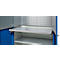 Schäfer Shop Genius materiaalkast FS, 5 OH, afsluitbaar, geperforeerde roosterwanden/3 legborden, tot 450 kg, B 1055 x D 520 x H 1950 mm, lichtgrijs/gentiaanblauw