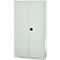 Schäfer Shop Genius materiaalkast FS, 5 OH, afsluitbaar, geperforeerde roosterwanden/3 legborden, tot 450 kg, B 1055 x D 520 x H 1950 mm, lichtgrijs/lichtgrijs