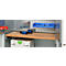 Schäfer Shop Genius materiaalkast FS, 5 OH, afsluitbaar, geperforeerde roosterwanden/3 legborden, tot 450 kg, B 1055 x D 520 x H 1950 mm, lichtgrijs/lichtgrijs