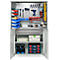 Schäfer Shop Genius Materialschrank FS, 5 OH, abschließbar, Lochrasterwände/2 Schübe/2 Fachböden, bis 450 kg, B 1055 x T 520 x H 1950 mm, lichtgrau/lichtgrau + Gratis Einsatzkastenset-24 tlg.