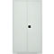 Schäfer Shop Genius Materialschrank FS, 5 OH, abschließbar, Lochrasterwände/3 Fachböden, bis 450 kg, B 1055 x T 520 x H 1950 mm, lichtgrau/lichtgrau