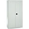 Schäfer Shop Genius Materialschrank FS, 5 OH, abschließbar, Lochrasterwände/3 Fachböden, bis 450 kg, B 1055 x T 520 x H 1950 mm, lichtgrau/lichtgrau
