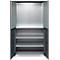 Schäfer Shop Genius Materialschrank FS, 5 OH, abschließbar, Lochrasterwände/3 Fachböden, bis 450 kg, B 1055 x T 520 x H 1950 mm, weißalu/anthrazitgrau
