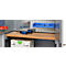 Schäfer Shop Genius Materialschrank FS, 5 OH, abschließbar, Lochrasterwände/3 Fachböden, bis 450 kg, B 1055 x T 520 x H 1950 mm, weißalu/weißalu