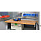 Schäfer Shop Genius Materialschrank FS, 5 OH, abschließbar, Lochrasterwände/3 Fachböden, bis 450 kg, B 1055 x T 520 x H 1950 mm, weißalu/weißalu