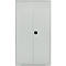 Schäfer Shop Genius Mehrzweckschrank FS, modular, abschließbar, mit Mittelwand, 4 Fachböden, B 1055 x T 520 x H 1950 mm, lichtgrau