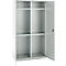 Schäfer Shop Genius Mehrzweckschrank FS, modular, abschließbar, mit Mittelwand, 4 Fachböden, B 1055 x T 520 x H 1950 mm, lichtgrau