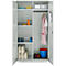 Schäfer Shop Genius Mehrzweckschrank FS, modular, abschließbar, mit Mittelwand, 4 Fachböden, B 1055 x T 520 x H 1950 mm, lichtgrau