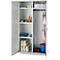 Schäfer Shop Genius Mehrzweckschrank FS, modular, abschließbar, mit Mittelwand, 4 Fachböden, B 1055 x T 520 x H 1950 mm, lichtgrau