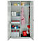 Schäfer Shop Genius Mehrzweckschrank FS, modular, abschließbar, mit Mittelwand, 4 Fachböden, B 1055 x T 520 x H 1950 mm, lichtgrau