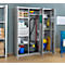 Schäfer Shop Genius Mehrzweckschrank FS, modular, abschließbar, mit oder ohne Mittelwand, T 520 x H 1950 mm, lichtgrau