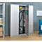 Schäfer Shop Genius Mehrzweckschrank FS, modular, abschließbar, mit oder ohne Mittelwand, T 520 x H 1950 mm, lichtgrau