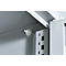 Schäfer Shop Genius Mehrzweckschrank FS, modular, abschließbar, mit oder ohne Mittelwand, T 520 x H 1950 mm, lichtgrau