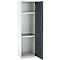 Schäfer Shop Genius Mehrzweckschrank FS, modular, individuell erweiterbar, 2 Fachböden, bis 250 kg, B 545 x T 520 x H 1950 mm, Stahl, lichtgrau/anthrazitgrau