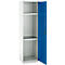 Schäfer Shop Genius Mehrzweckschrank FS, modular, individuell erweiterbar, 2 Fachböden, bis 250 kg, B 545 x T 520 x H 1950 mm, Stahl, lichtgrau/enzianblau