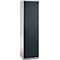 Schäfer Shop Genius Mehrzweckschrank FS, modular, individuell erweiterbar, 2 Fachböden, bis 250 kg, B 545 x T 520 x H 1950 mm, Stahl, weißaluminium/anthrazitgrau