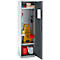 Schäfer Shop Genius Mehrzweckschrank FS, modular, individuell erweiterbar, 2 Fachböden, bis 250 kg, B 545 x T 520 x H 1950 mm, Stahl, weißaluminium/anthrazitgrau