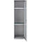 Schäfer Shop Genius Mehrzweckschrank FS, modular, individuell erweiterbar, 2 Fachböden, bis 250 kg, B 545 x T 520 x H 1950 mm, Stahl, weißaluminium/weißaluminium