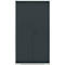 Schäfer Shop Genius Mehrzweckschrank FS, modular, indivuduell erweiterbar, Mittelwand, 4 Fachböden, bis 450 kg, B 1055 x T 520 x H 1950 mm, lichtgrau/anthrazitgrau