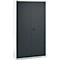 Schäfer Shop Genius Mehrzweckschrank FS, modular, indivuduell erweiterbar, Mittelwand, 4 Fachböden, bis 450 kg, B 1055 x T 520 x H 1950 mm, lichtgrau/anthrazitgrau