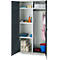 Schäfer Shop Genius Mehrzweckschrank FS, modular, indivuduell erweiterbar, Mittelwand, 4 Fachböden, bis 450 kg, B 1055 x T 520 x H 1950 mm, lichtgrau/anthrazitgrau
