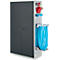 Schäfer Shop Genius Mehrzweckschrank FS, modular, indivuduell erweiterbar, Mittelwand, 4 Fachböden, bis 450 kg, B 1055 x T 520 x H 1950 mm, lichtgrau/anthrazitgrau