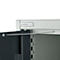 Schäfer Shop Genius Mehrzweckschrank FS, modular, indivuduell erweiterbar, Mittelwand, 4 Fachböden, bis 450 kg, B 1055 x T 520 x H 1950 mm, lichtgrau/anthrazitgrau