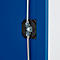 Schäfer Shop Genius Mehrzweckschrank FS, modular, indivuduell erweiterbar, Mittelwand, 4 Fachböden, bis 450 kg, B 1055 x T 520 x H 1950 mm, lichtgrau/enzianblau