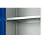 Schäfer Shop Genius Mehrzweckschrank FS, modular, indivuduell erweiterbar, Mittelwand, 4 Fachböden, bis 450 kg, B 1055 x T 520 x H 1950 mm, lichtgrau/enzianblau