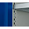 Schäfer Shop Genius Mehrzweckschrank FS, modular, indivuduell erweiterbar, Mittelwand, 4 Fachböden, bis 450 kg, B 1055 x T 520 x H 1950 mm, lichtgrau/enzianblau